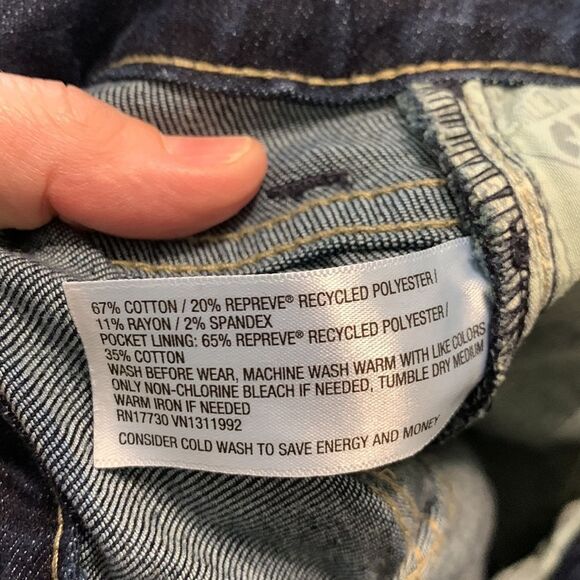 Cat & Jack | Girls Skinny Dark Wash Denim Blue Jeans - Picture 9 of 9